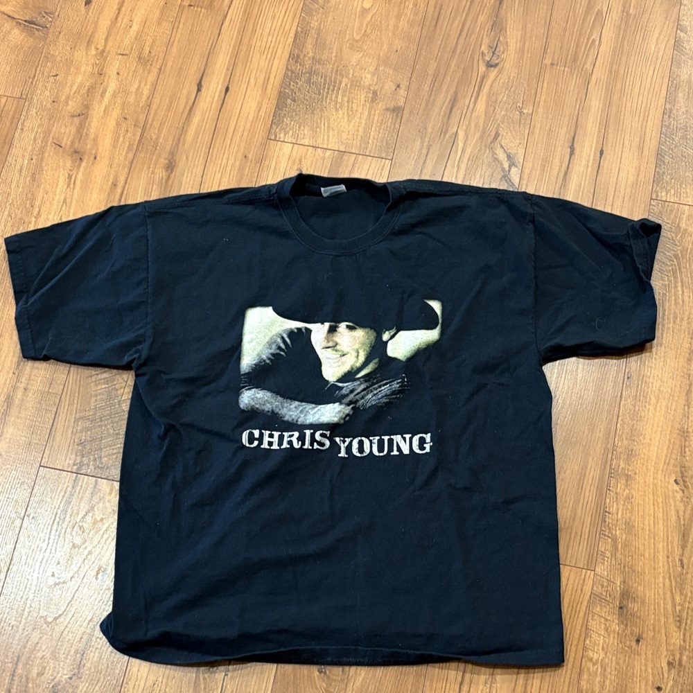 Gildan Black Chris Young Concert T-Shirt